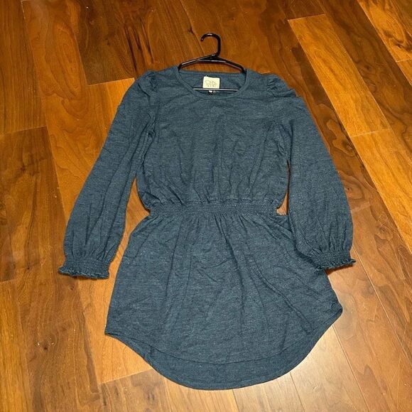 Chaser women’s triblend puff sleeve smocked tunic dress size medium NWT - Picture 1 of 8